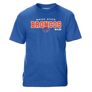 Boise State Dad T-Shirt - Broncos Over Logo Royal Blue by CI Sport - main view