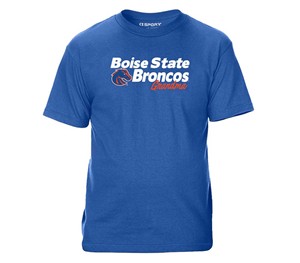 Boise State Grandma T-Shirt - Logo Broncos Over Grandma Royal Blue by CI Sport - main view