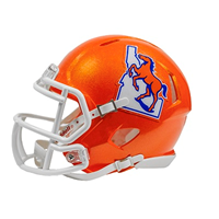 Image of Boise State Mini Helmet Orange Vault Logo State
