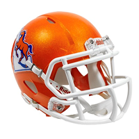 BOISE STATE MINI HELMET ORANGE VAULT LOGO STATE -  1