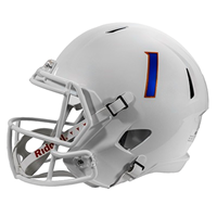 BOISE STATE HELMET FULL SIZE REPLICA WHITE WITH ROYAL LOGO/ORG EYE -  1