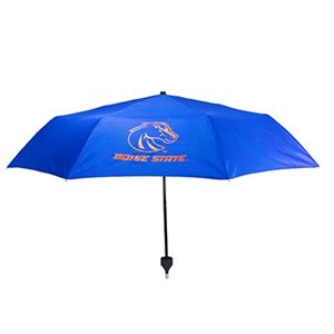 Image of BOISE STATE UMBRELLA- MINI FOLDING UMBRELLA  WITH CLIP ON HANDLE -  1