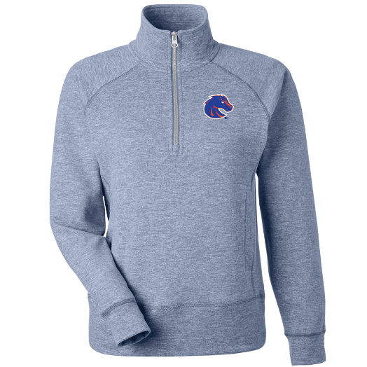 Boise State Women’s 1/4-Zip Electric Fleece by J America (SKU 13441425621) Boise State Women’s 1/4-Zip Electric Fleece by J America - main view