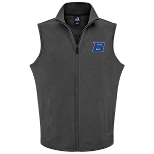 Boise State Vest - Element B Logo Black by J America - main view