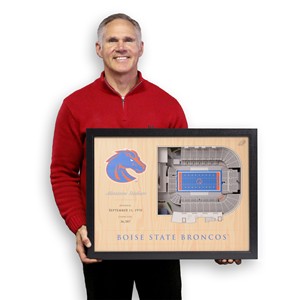 12 - Boise State 3D Stadium Wall Art - Albertsons Stadium by YouTheFan -  3