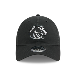 Boise State Hat, Embroidered Logo Adjustable by New Era, Black