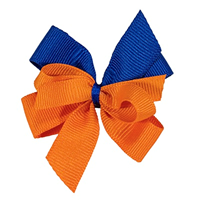 Image of Boise State Infant Hair Bow Tiny Royal Orange
