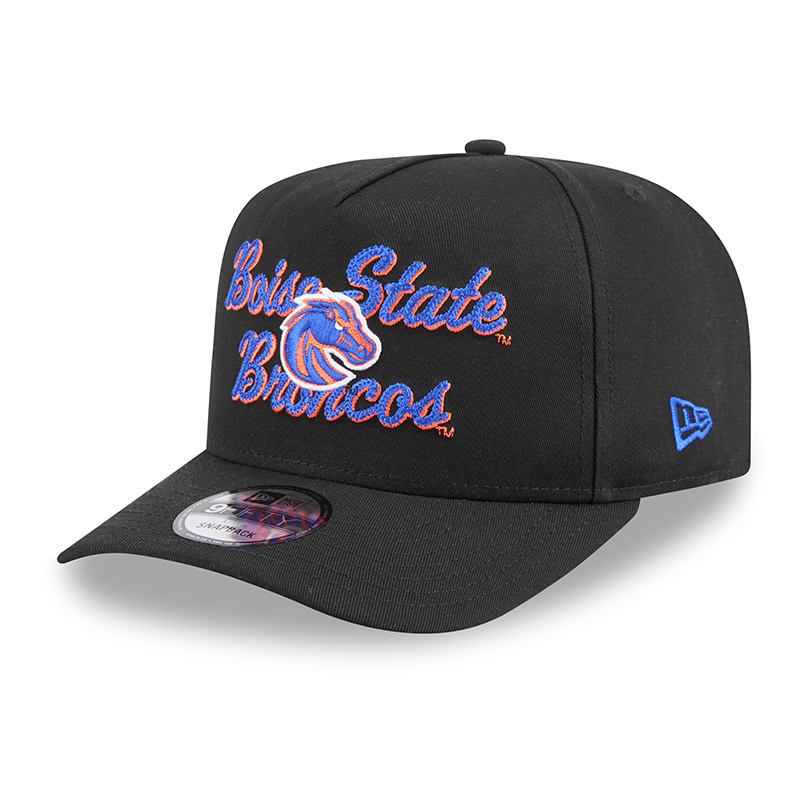 Boise State Hat, Script “Boise State Broncos” Snapback by New Era, Black (SKU 13410490537) Boise State Hat, Script “Boise State Broncos” Snapback by New Era, Black - main view