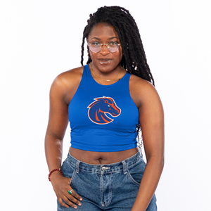 Image of Boise State Women Crop Tank First Down