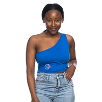 Image of Boise State Women One Shoulder Tank Small Logo