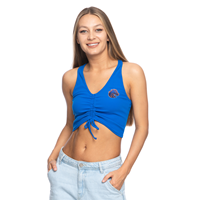 Image of Boise State Women Tank Rouched Center Embd Logo