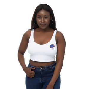 Image of BOISE STATE WOMEN VNECK TANK LOGO -  white