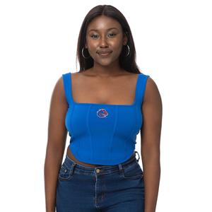 Image of BOISE STATE WOMEN TANK CORSET LOGO -  royal