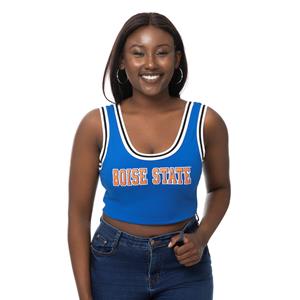 Image of BOISE STATE WOMEN TANK JUMP SHOT WORKDMARK -  royal