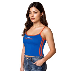 Boise State Women’s Striped Cami Tank - Broncos Wordmark by ZooZats - main view