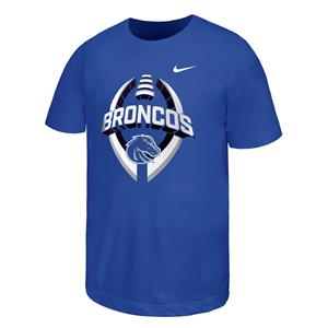 Boise State Youth Football Graphic Tee by Nike - royal (SKU: 13428389494) Boise State Youth Football Graphic Tee by Nike - royal