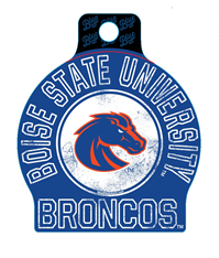 Boise State Decal Distressed Bronco Circle
