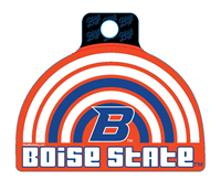 Boise State Decal Rainbow "B"