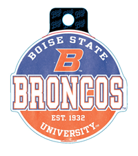 Boise State Decal "B" Broncos Dotish Circle