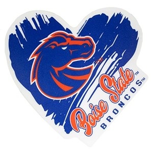 Boise State Decal Heart Bronco - main view