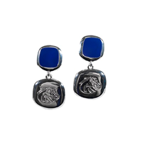 Image of Boise State Earring Drop Bronco Royal Square