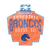 Boise State Decal Bronco Nation Over Broncos