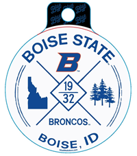 Boise State Decal B Trees Circle Quad Arch Idaho
