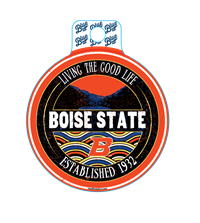 Boise State Decal Circle Living The Good Life
