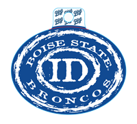 Decal Oval Boise State Over Id Broncos