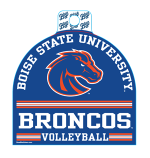 Boise State Decal Volleyball Under Broncos