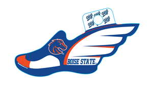 Boise State Decal Track And Field Wing Shoe