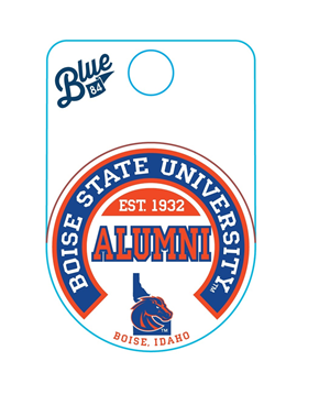 Boise State Alumni Decal Round Over Logo In Idaho