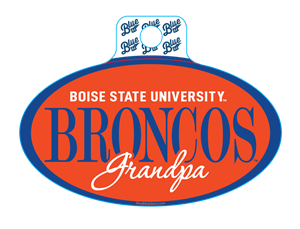 Boise State Grandpa Decal Oval University Broncos Over Script
