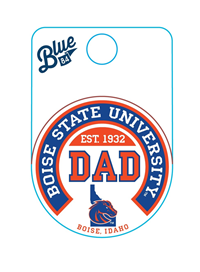 Boise State Dad Decal Round Over Logo In Idaho