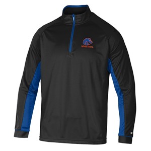 Boise State Men’s 1/4 Zip Pullover - Tipped Athletic Logo by Champion - main view