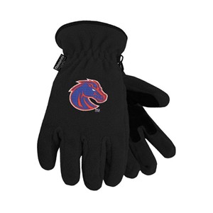 Boise State Peak Gloves - 3M Thinsulate Lined Black by Logo Fit - main view