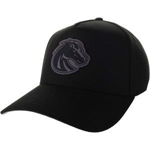 Boise State Cap - Tonal Leather Patch Black by Legacy - main view