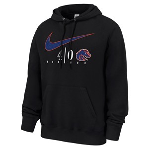 Boise State Hoodie - Blue Turf 40th Anniversary Logo Black by Nike - main view