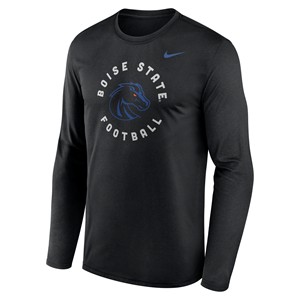04 - Boise State Long Sleeve T-Shirt - Coaches Collection Arch Football by Nike - main view