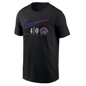 Boise State T-Shirt - Blue Turf 40th Anniversary Logo Black by Nike - main view