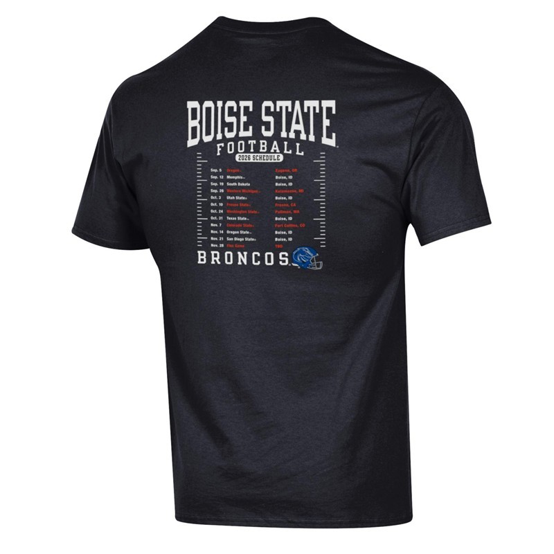 Boise State T-Shirt - 2026 Football Schedule by Champion (SKU 13466084659) Boise State T-Shirt - 2026 Football Schedule by Champion - main view