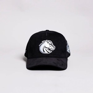 Boise State Cap - Blacktop Bronco Head Black by Woodn Grail -  1