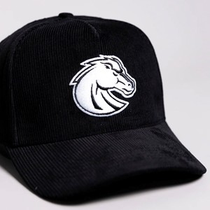Boise State Cap - Blacktop Bronco Head Black by Woodn Grail -  2