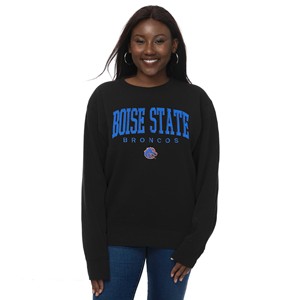 Boise State Women’s Crewneck - Broncos Over Logo by ZooZatz - main view