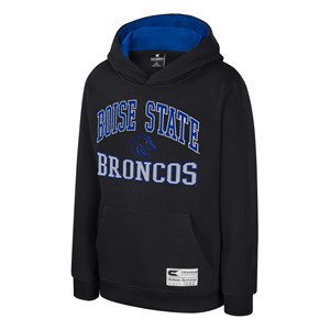 Boise State Youth Hoodie - Logo Between Wordmarks Royal Blue by Colosseum - main view