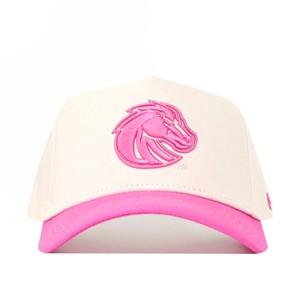 Boise State Cap - Pink Out Bronco Head Cream and Pink by No Rivals -  1