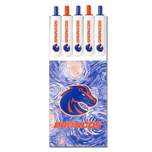 BOISE STATE ALAMO BALLPOINT PEN 5pk BLUE & ORANGE - main view