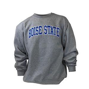 Boise State Crew Arch White Outline Royal Gray