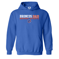 Boise State Dad Hood Bronco Over University Logo