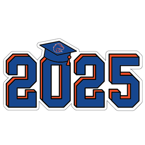 Boise State Decal 2025 Grad Cap
